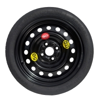 Set - Roată de rezervă HYUNDAI ACCENT II R15 4x100x54,1 + cheie pentru roti + cric + husă pentru cric