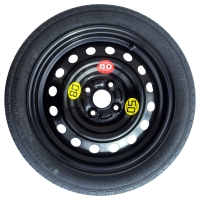 Set - Roată de rezervă NISSAN MICRA K11 R15 4x100x60,1 + cheie pentru roti + cric + husă pentru cric