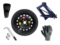 Set - Roată de rezervă OPEL AGILA B R16 4x100x54,1 + cheie pentru roti + cric + husă pentru cric