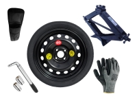 Set - Roată de rezervă OPEL ADAM R16 4x100x56,6 + cheie pentru roti + cric + husă pentru cric