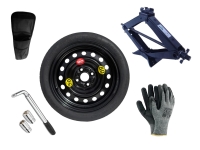 Set - Roată de rezervă HYUNDAI COUPE II R15 + cheie pentru roti + cric + husă pentru cric