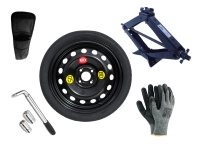 Set - Roată de rezervă FIAT PANDA CROSS II R16 4x98x58,1 + cheie pentru roti + cric + husă pentru cric